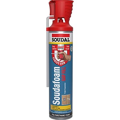 Soudal 454800 Soudafoam Gap Fill High Expansion, Genius Gun, Champagne