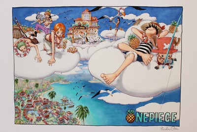 Limited】ONE PIECE SKY PINE Shueisha Manga Large Painting Artwork