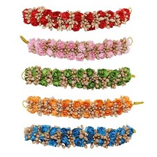 Artificial Floral Design Juda Maker Gajra Hair Accessory - Pack of 5