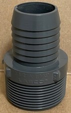 LASCO 1 1/2" x 1 1/4" Schedule 80 PVC Male Insert Adapter - Insert x MPT - NEW