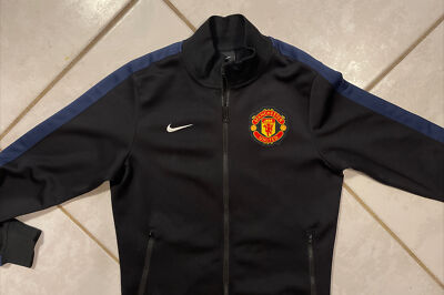 Rare NIKE Manchester United 2012/2013 BLACK N98 Jacket Men's Small