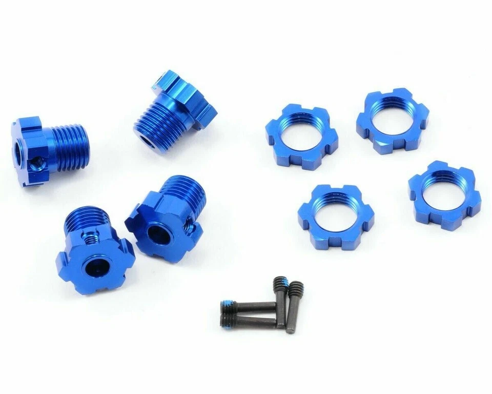 Traxxas TRX  5353 X   Radmitnehmer 17mm gesplintet z.B. E-Revo blau  NEU OVP - Bild 2 von 4