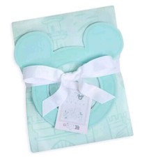 Disney Mickey and Minnie Mouse Milestone Blanket and Marker New Blue