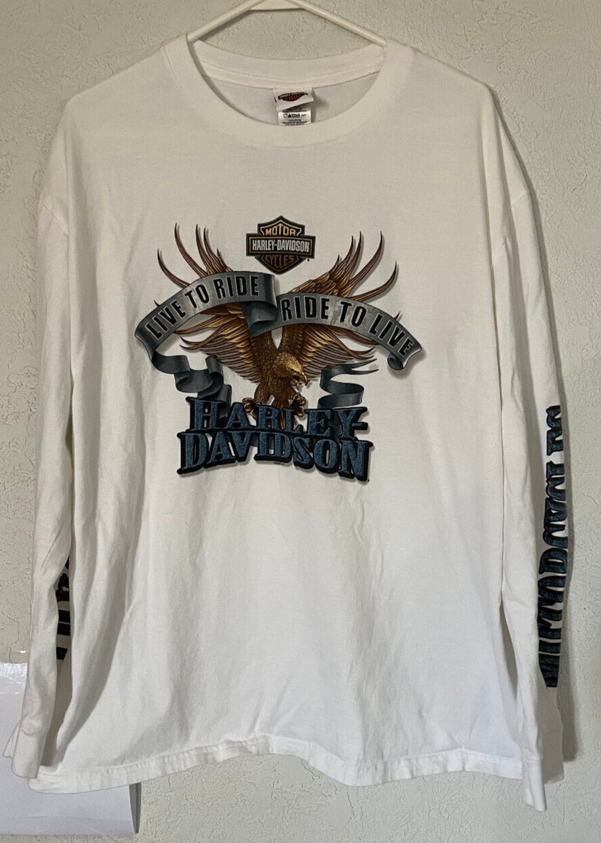 グレー 半袖シャツ RIDE Harley-Davidson Harley-Davidson Ride Like The Wind Grey T-Shirt Eagle