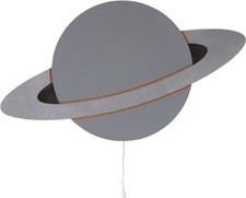 BugyBagy Create a Wonderful Nursery Wall Lights Saturn, Gray 