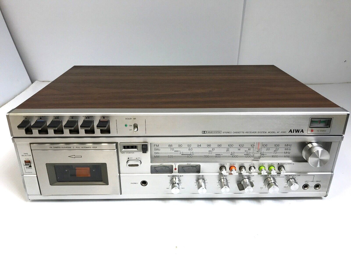 Vintage Aiwa AF-3060A Stereo Cassette Receiver System | eBay