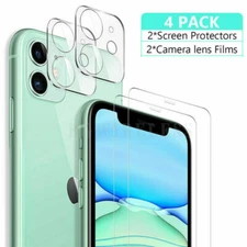 For iPhone 15/14/13/12 Pro Tempered Glass Screen Camera Lens Protector Cover Lot