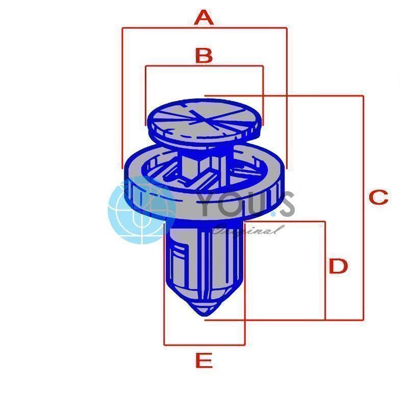 30 x YOU.S caja de rueda remache de impacto para Suzuki SX4 / Twin / Vitara / Wagon R+ / X-90 Foto 3 de 3