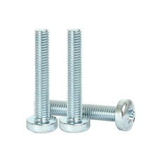 M6 X 80MM PHILLIPS PAN HEAD SCREWS MACHINE SCREWS A2 STAINLESS STEEL - DIN 7985