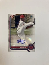2022 Bowman Prospect Autographs Mo Hanley Auto Los Angeles Angels #PPA-MH