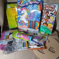 Lot Of 10 Childs Craft And Activity Items Coloring Bubbles Puzzles