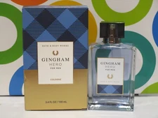 BATH & BODY WORKS ~ GINGHAM HERO MEN'S COLOGNE ~ 3.4 OZ
