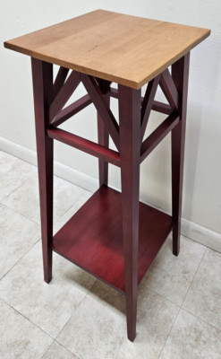 Ethan Allen Country Colors End Table Pedestal Farmhouse Mission Finish 679