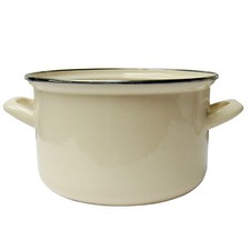 Kochtopf emailliert  24 cm 7 l cremig EMALIA OLKUSZ