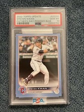 STEVEN KWAN 2022 TOPPS Update ROOKIE Fathers Day Blue RC /50 PSA 10 eBay Auth