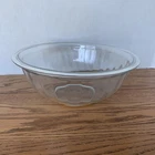 Pyrex Vintage 325 Clear Glass Large Ribbed Mixing Bowl 2.5 Liter Post- 1970
