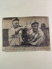 Jimmy Austin Lena Blackburne Browns 1923 Sporting News Baseball 6X5 Panel