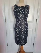 Calvin Klein Women's Faux Laser Cut-Out Sleeveless Dress (Size 4)