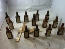 lot of 14 full labeled haywoods nubain hair dye bottles and 1 pamphlet