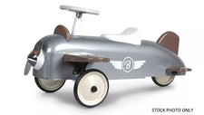 Ride-On Speedster Plane - Silver-BAGHERA