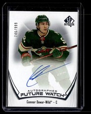 2021-22 SP Authentic Connor Dewar Rookie Auto 746/999 Minnesota Wild #199