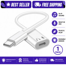 USB C to Lightning Audio Adapter, USB Type C Male to Lightning Female Earphone C