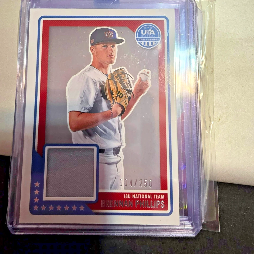 2023 PANINI USA STARS & STRIPES #USAM-BP BRENNAN PHILLIPS RC JERSEY PATCH 4/250 - Image 3 of 3