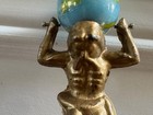 VINTAGE ANTIQUE ATLAS GLOBE CLOCK FINIAL TOPPER REPLACEMENT HARDWARE — photo 8
