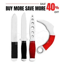 4 Pieces Aluminum Training Knife, Karambit Set | Safe, Durable kurambik Trainer