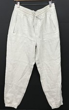 NEW Athleta Women's Retreat Linen Jogger Pants Beige Size M