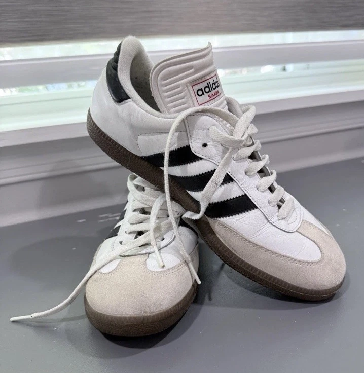 adidas Samba 28.0ホワイト/ブラック/グレー adidas Samba Black White Gum | eBay