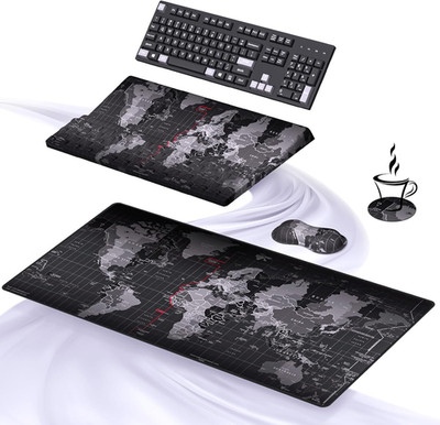 Ergonomic Mouse Pad and Keyboard Stand Wrist Rest Pad Set with Large Mousepad, M