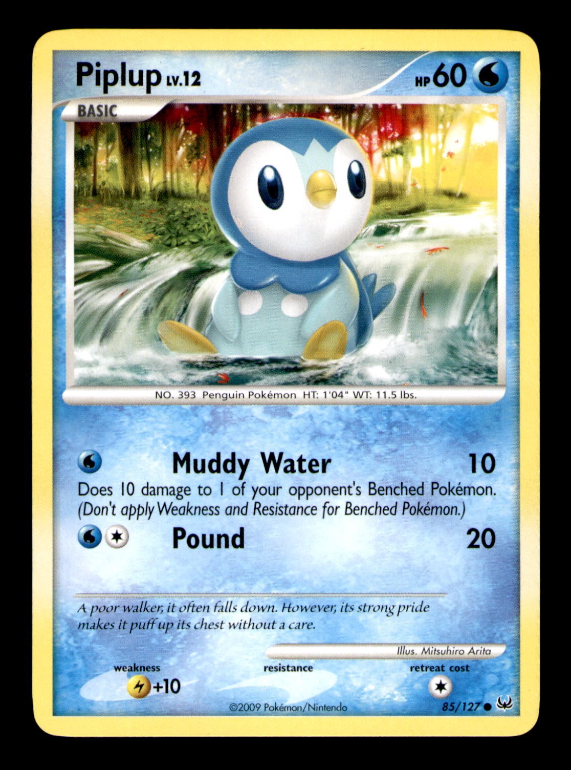 Piplup 85/127 Common Platinum Pokemon Near Mint