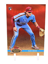2021 Topps Stadium Club Chrome Alec Bohm 1991 Variation Red Refractor #2/5 RC
