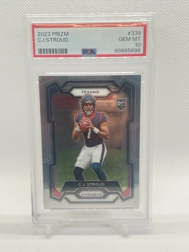 2023 Panini Prizm #339 CJ Stroud Rookie Card RC PSA 10- READ