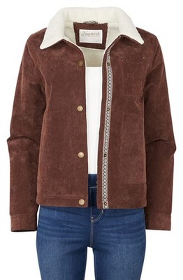 Natural Reflections Brown Corduroy Jacket With Sherpa Lining