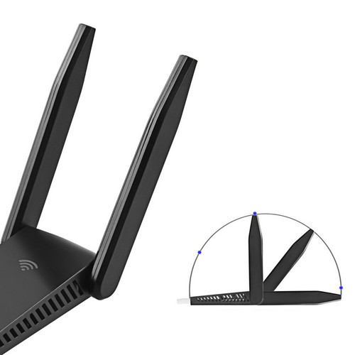 5GHz WiFi Adapter USB 3.0 Dock Wireless Network Card Dual Band 5GHz & 2.4G Black - Afbeelding 5 van 12