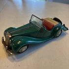 1950's Bandai MG-TF Tin 7-8" Green Open Convertible Made In Japan