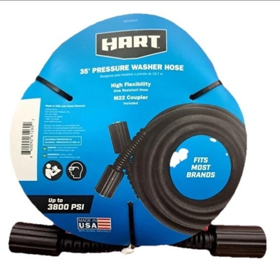 #ad New hart 35 Pressure Washer Hose High Flexibility Up To 3800 Psi Pressure Washer $54.89