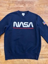 NASA Sweatshirt Men's Blue H M National Aeronautics Space Administration Size M