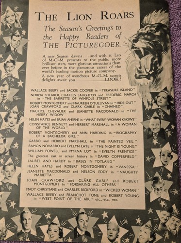 Very Rare PICTUREGOER Mag December 15th 1934 Jackie Cooper With Booklet. - Picture 19 of 19