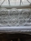 Set of 6 Vintage Anchor Hocking 6.0” Wexford Clear Glass Saucer Plates