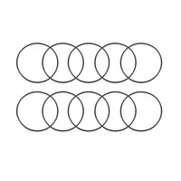 10 Nitrilkautschuk O-Ringe Metrische Dichtung 33Mm Ad. 31Mm Id. 1Mm Breite