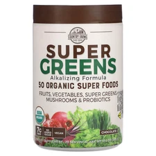Super Greens, Alkalizing Formula, Chocolate, 10.6 oz (300 g)