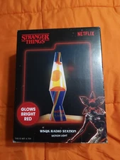 HTF Netflix Stranger Things WSQK Radio Station Lava Lamp Motion Light New In Box
