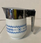Vintage Gemco Creamer Dispenser- Blue Garland Snowflake