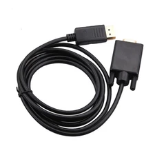 DP Display Port to VGA Converter Male to Male Gold-Plated Cord Adapter Cable f