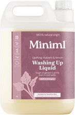 Miniml Eco Washing Up Liquid 5L Refill - Dish Washing Liquid - Wild Rhubarb & L 3.79 per litre