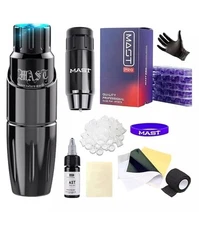 Mast Tour Tattoo Pen Kit Wireless Tattoo Machine Gun Kit with Short Tattoo Pen