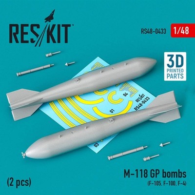 ResKit RS48-0433 1:48 M-118 GP bombs (2 pcs)